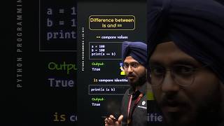 Difference between is and == Operators in Python #Python #NesoAcademy #QuickConcepts