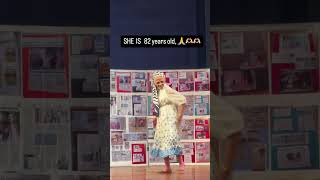 She is 82 years Young 😜😍😍 l #oldsong #dance #ytshorts