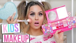 FULL FACE USING ONLY KIDS MAKEUP TUTORIAL