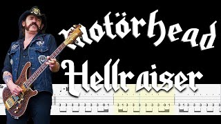 Motörhead – Hellraiser  (🔴Bass Tabs | Notation) @ChamisBass #chamisbass #motorheadbass