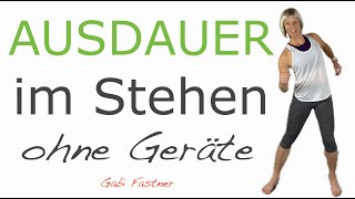 ❤️ 26 min. Ausdauer - Training |  Cardio mit Kopf | viele Schritte, ohne Geräte, im Stehen