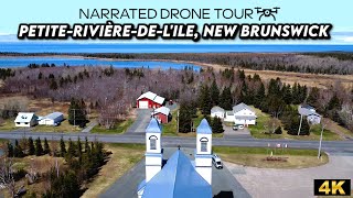 🎨 Vibrant 4K Drone Footage Over Petite-Rivière-de-l'Ile, New Brunswick! 🚁