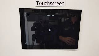 Close up on a Control4 Touchscreen