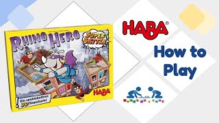 Fun Games for Kids | Rhino Hero Super Battle by HABA | How to Play