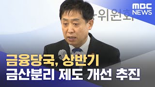 금융당국, 상반기 금산분리 제도 개선 추진 (2023.01.31/12MBC뉴스)