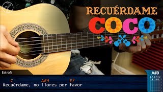 Como tocar RECUÉRDAME de COCO en Guitarra Acustica | Tutorial COMPLETO | Christianvib