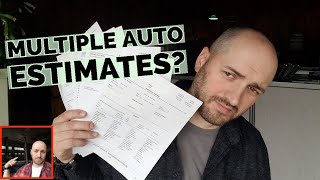 GETTING MULTIPLE AUTO ESTIMATES // Watch before auto body collision repair estimate shopping