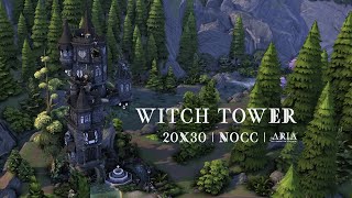 Witch Tower NOCC | The Sims 4 | Speed Build (Stop motion) | ARIASIMS