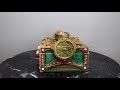 ebros steampunk mechanical gears design secret jewelry box with navigational compass