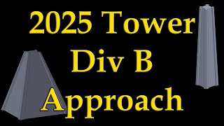 2025 Science Olympiad Tower Div B: Overall Approach