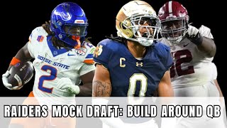 LAS VEGAS RAIDERS MOCK DRAFT: Build around A QB (STAR RB, PIPE-HITTING SAFETY, O-Line starters)