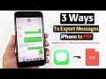How to Export Text Messages from iPhone to PDF (3 Ways Including Free Ones)