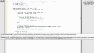 Visual Basic Tutorial: How to Encrypt and Decrypt Data