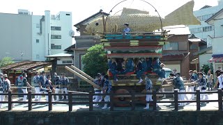 ［八日市場区　特別曳き廻し］　香取街道－横宿通り－のの字(ちばぎん前)－小野川沿い－八坂神社