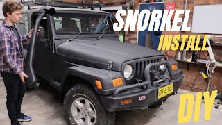 Jeep TJ build: DIY Snorkel install