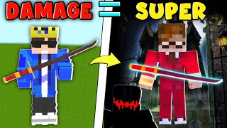 If I Take Damage, I Get Entity Super Items || Scary Minecraft || Entity Powers