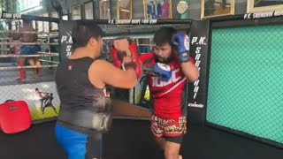 Rodlek PK SaenchaiMuayThaiGym Technical Muay Thai Pad Work Highlight #1