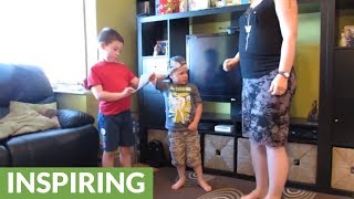 Kids find out they're having another sibling