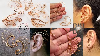 (Part 2) 8 Making impressive earcuff | tutorial on how to make your own jewelry from copper wire