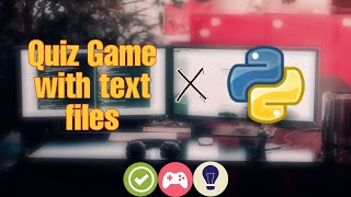 Quiz Game using file handling | Python Mini Project | Crazy Coders
