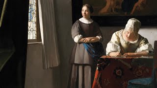 Decoding Vermeer: Unveiling 'Woman Writing a Letter with Her Maid'