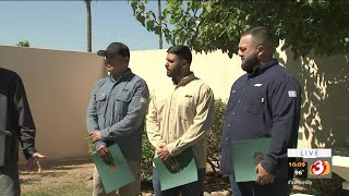 SRP workers honored by ADOT for heroism during highway fire