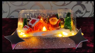 DIY Room Christmas Lamp 🎄 Decor Gift Ideas 💡🤩 plastic box craft 💡