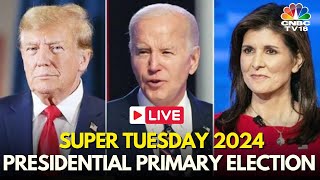 LIVE: Super Tuesday 2024 Updates | 2024 US Primary Elections | Joe Biden | Trump Vs Haley | IN18L