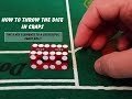 How To Throw Dice In Craps: 8 key elements of successful craps roll