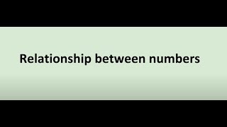 Relationship Between Numbers Part 2: Concepts #SATHEE_BANK #swayamprabha #Bankingexams