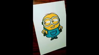 How to Draw A Minion || Drawing for Kids || Minion Drawing Easy Step By Step #shorts #drawing #easy