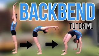 BACKBEND TUTORIAL | Beginner gymnastics | How to do a Backbend | PolinaTumbles