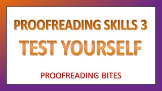 TEST YOUR PROOFREADING SKILLS 3: Can you find all the errors?