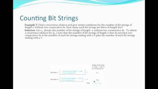 Counting Bit Strings