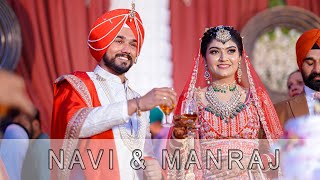 Lakh Lakh Vadhaiyaan Wedding Highlights | Navi & Manraj | Punjab | Darsh photography