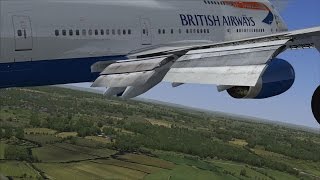 FSX | London (EGKK) to Dublin (EIDW) | Full Startup \u0026 Shutdown | 747-400