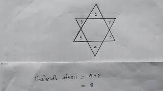 આકૃતિમાં કેટલા ત્રિકોણ છે? How many triangle in the figure?