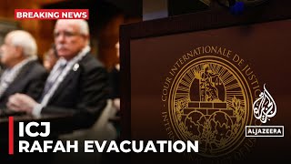 ICJ says Israel’s evacuation efforts are not sufficient