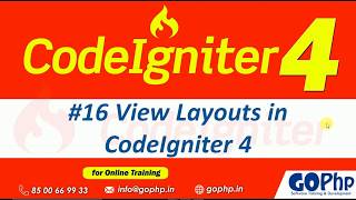 #16 View Layouts CodeIgniter 4
