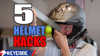 5 Quick \u0026 Cheap Motorcycle Helmet Hacks #everide