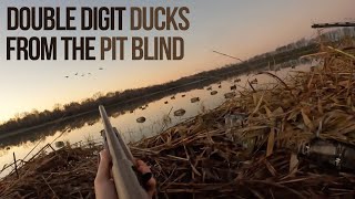 Hunting Ducks in a Flooded Field | Northeast Louisiana