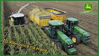 🌽Siláže Kukuřice 2022 | Traktory John Deere v nasazení🚜| ZD Klenovice na Hané