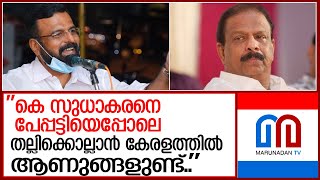 ഭീഷണി പ്രസംഗവുമായി കെ പി അനില്‍കുമാര്‍ l k p anil kumar against k sudhakaran