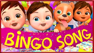 Bingo en français  - Comptines pour bébé en francais - Banana Cartoon LE Français [HD].