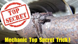 Top Secret Mechanics Trick 2! HOW TO remove extremely rusty exhaust nuts FAST without heat.