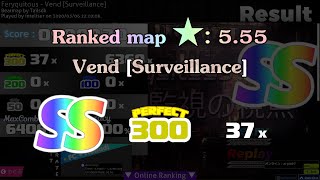 [osu!mania] 祠 / ある監視の視点(Vend) [Surveillance] SS // 999,820 (300x 37)