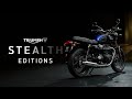 Introducing the ALL-NEW Triumph Bonneville T100 Blue Stealth Edition