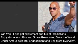 Predicting Dwayne Johnson, Your Opportunity IS HERE ! By OLIVIA S
