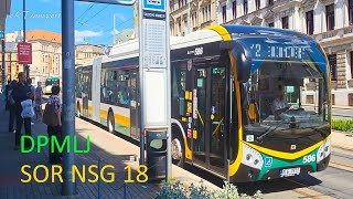 Nové autobusy SOR NSG 18 v Liberci | DPMLJ | 4K