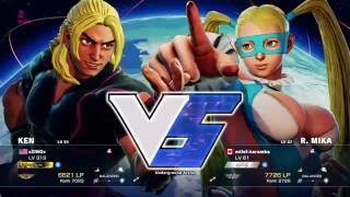 Ranked SFV xZINOx (Ken) VS (R. Mika) mtlsf-karamba